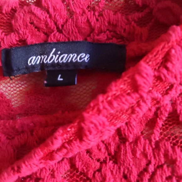 Brick red Lace long sleeve - Picture 3 of 7